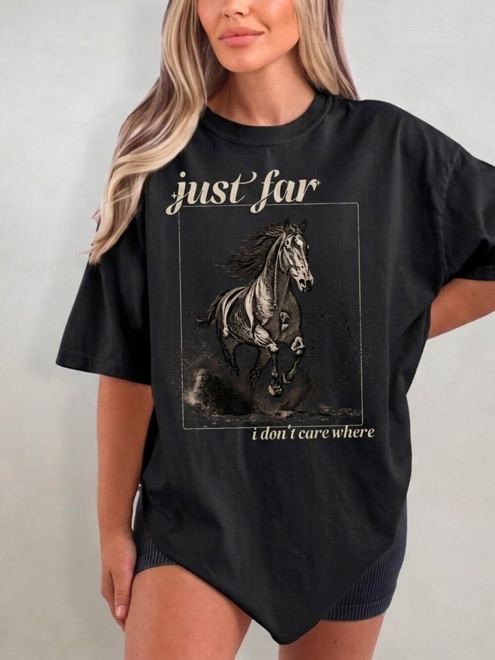 Retro Horse Tee, Vintage Western Equestrian Shirt